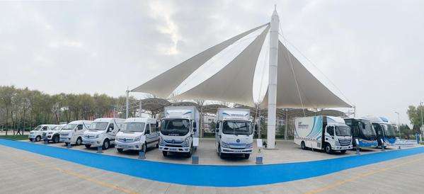 京东物流采购福田智蓝新能源车，首批54台投运